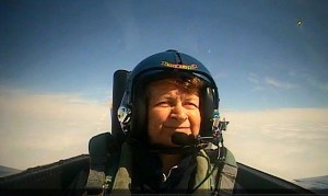image of mary jo in cockpit