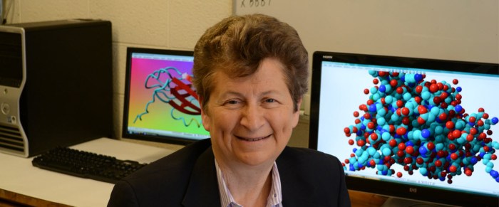 Portrait of Mary Jo in lab